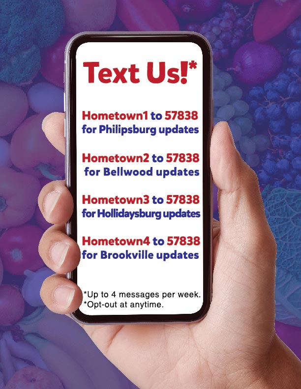 Instructions for Requesting Text Messages from Hometown Markets